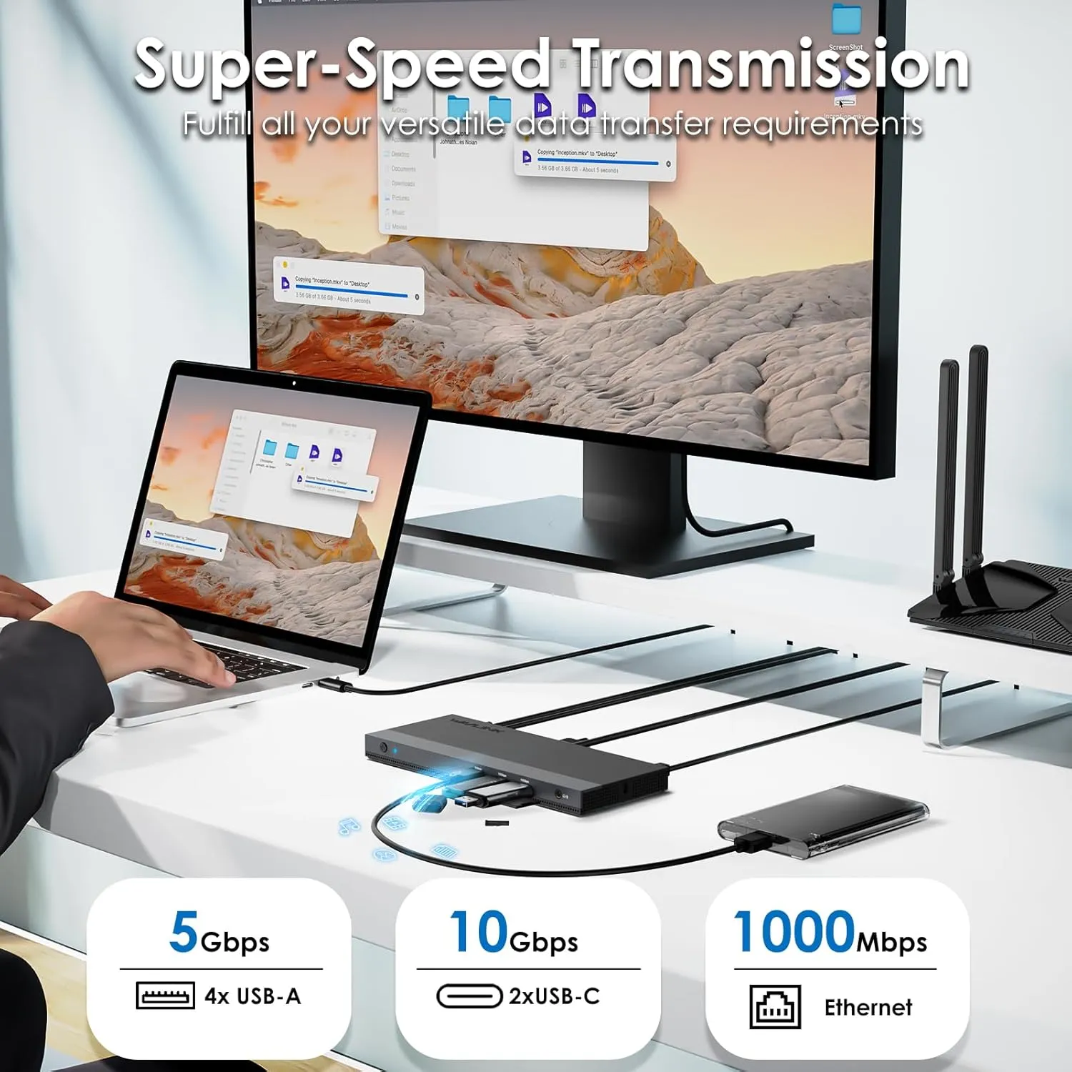 🔌 WAVLINK USB-C Docking Station 13-in-1 🔌