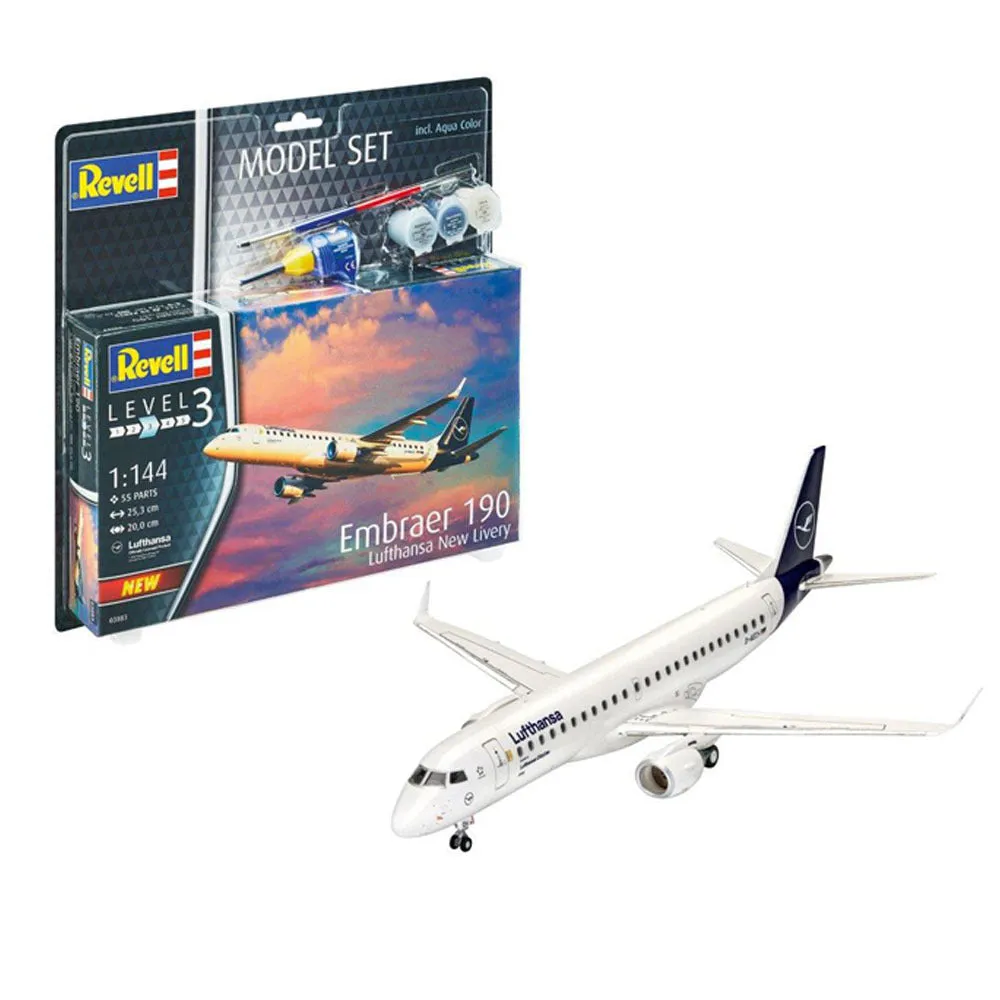 1/144 Embraer 190 Lufthansa New  Livery Model Set