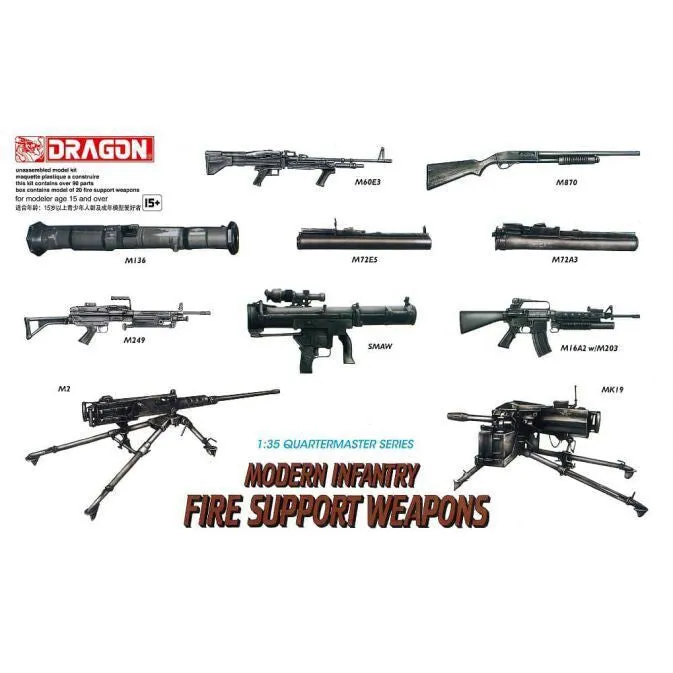 1/35 Modern Infantry Fire Support Weapon Plastic Model Kit