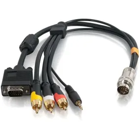 1.5Ft Rapidrun&Reg; Vga (Hd15)   3.5Mm   Composite Video   Stereo Audio Flying L
