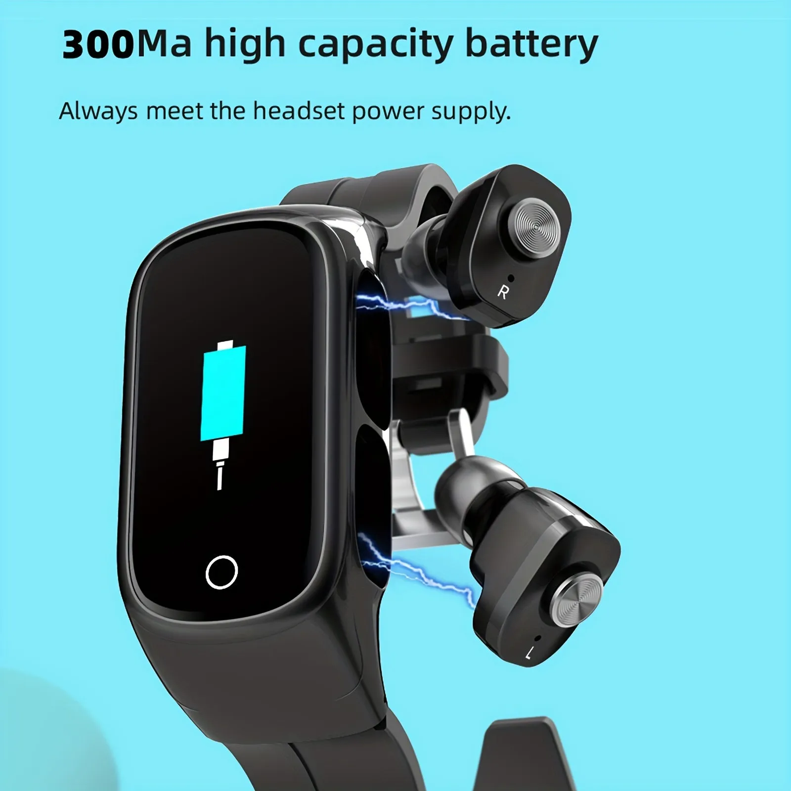 2 In 1 Smartwatch With Earbuds, Fitness Tracker for Women & Men