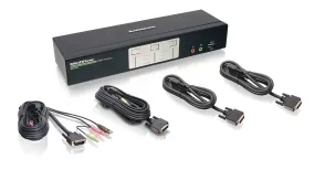 2-Port DualView Dual-Link DVI KVMP Switch with Audio (TAA Compliant)
