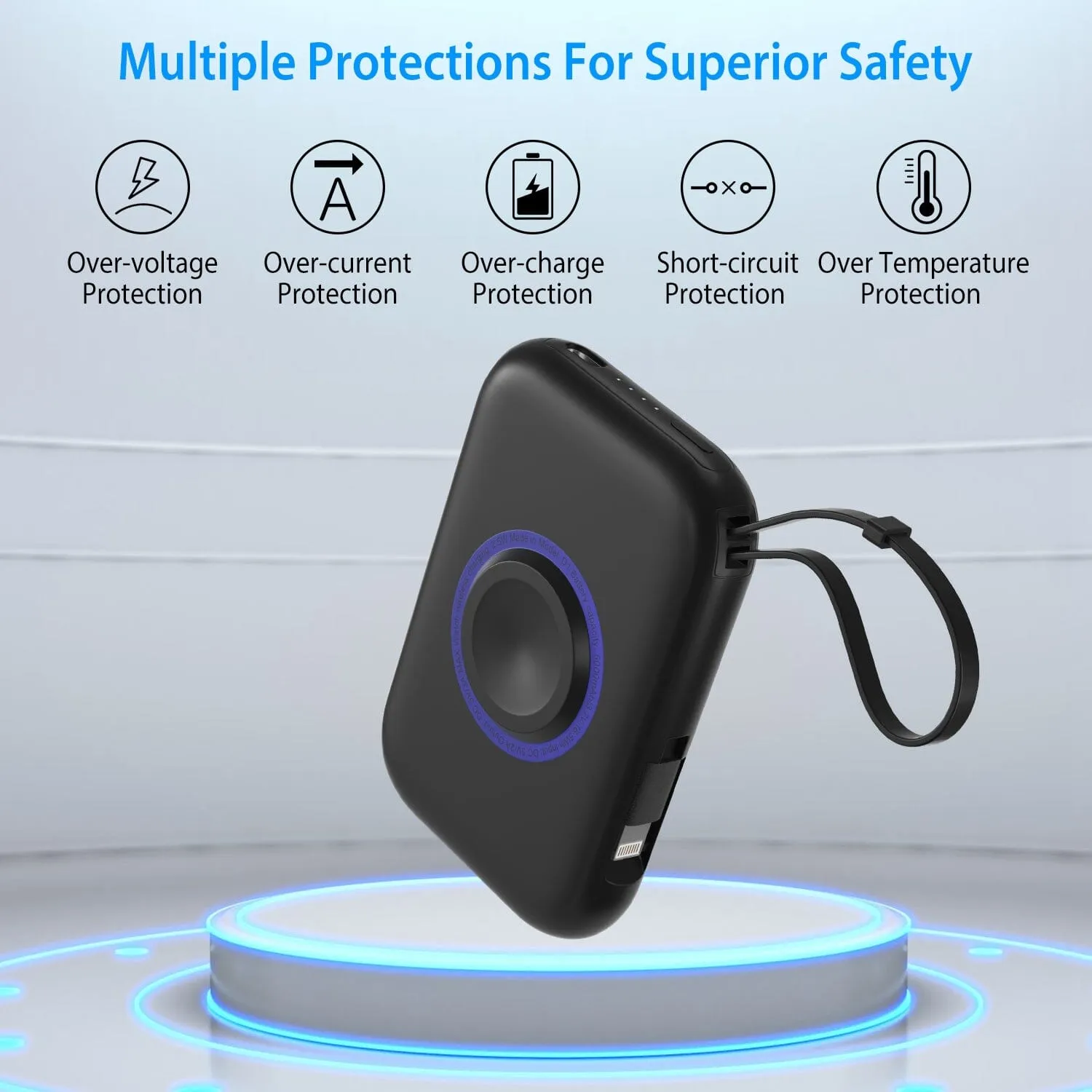 3-in-1 Wireless Charger Portable Magnetic Power Bank