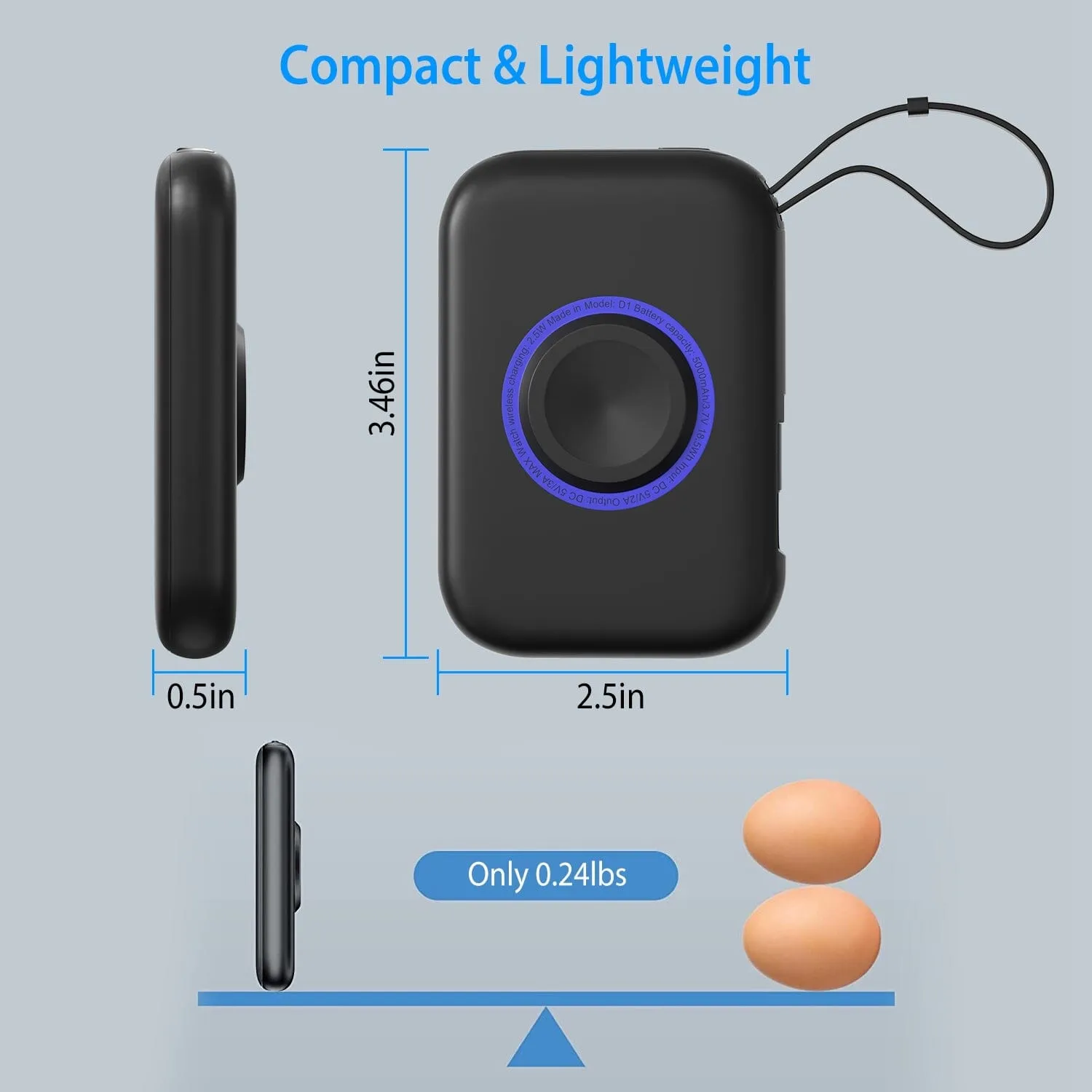 3-in-1 Wireless Charger Portable Magnetic Power Bank