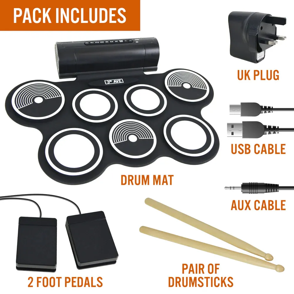3rd Avenue Portable Drum Kit
