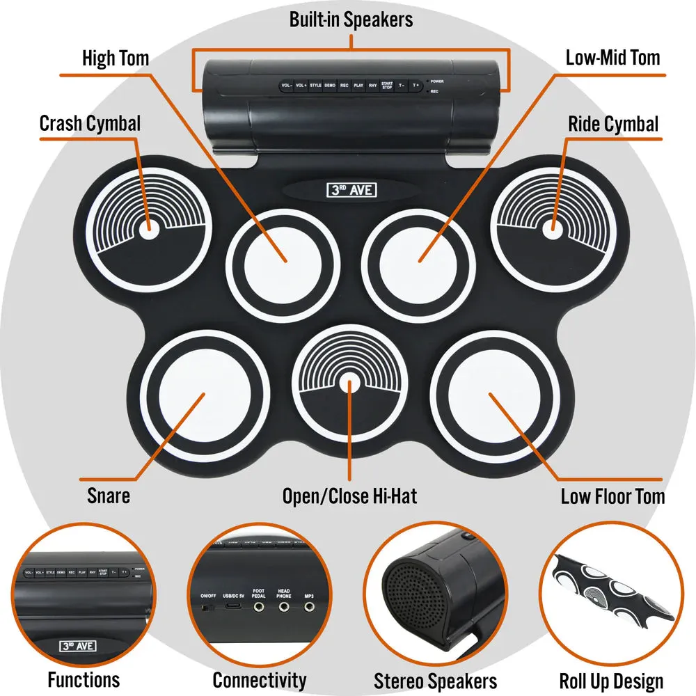 3rd Avenue Portable Drum Kit