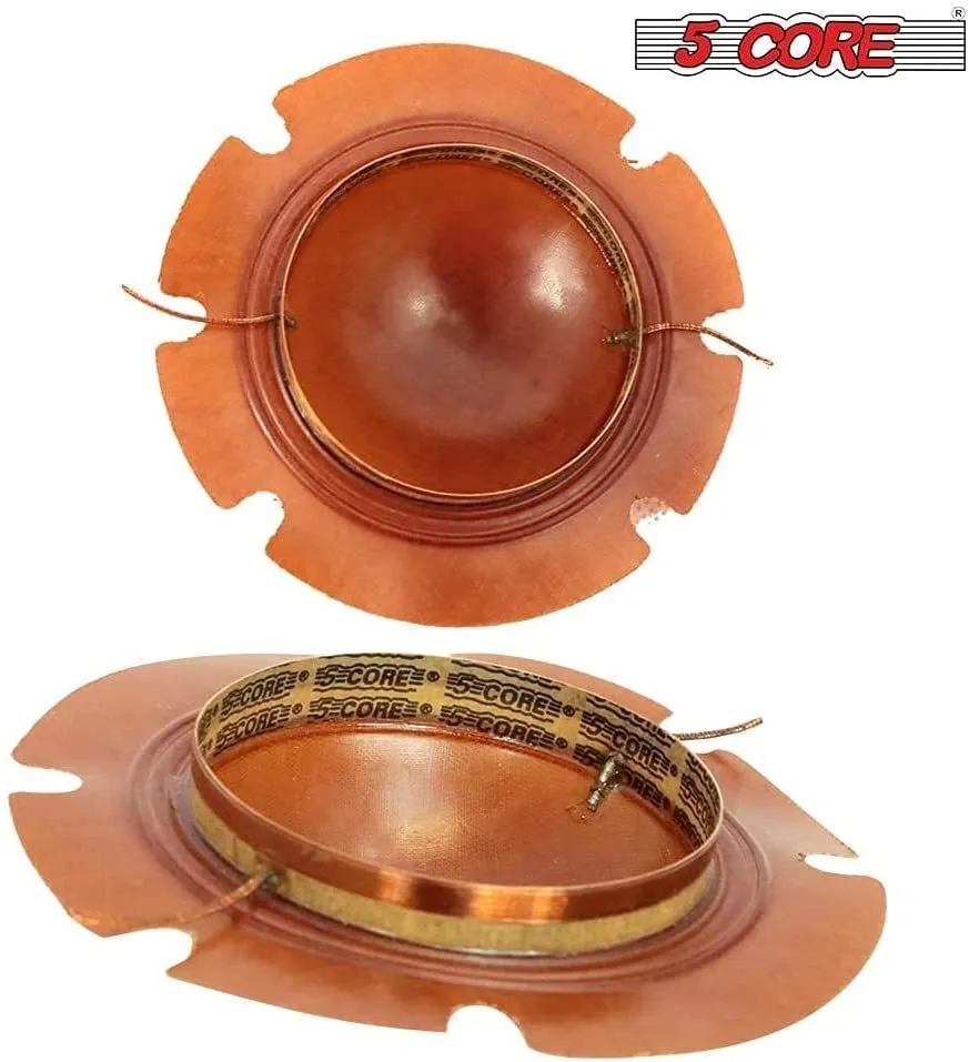 5 Core 2 Inch Universal Diaphragm Replacement 50 Pack Phenolic Voice Coil 51mm with Kapton Former Diameter Horn Compression Driver Great Sound Quality DIY High Pitch Horn Sound Voice Coil - DP1