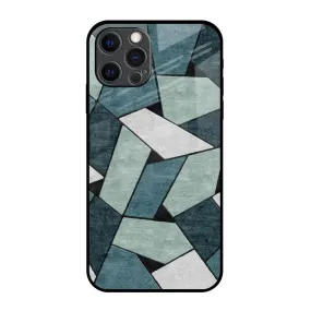 Abstact Tiles Glass Case for iPhone 12 Pro Max