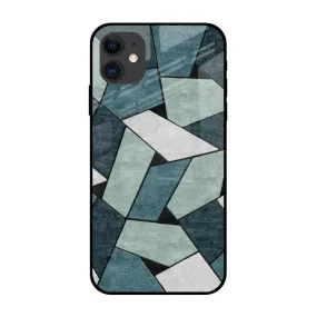 Abstact Tiles Glass Case for iPhone 12