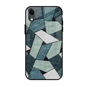 Abstact Tiles Glass Case for iPhone XR