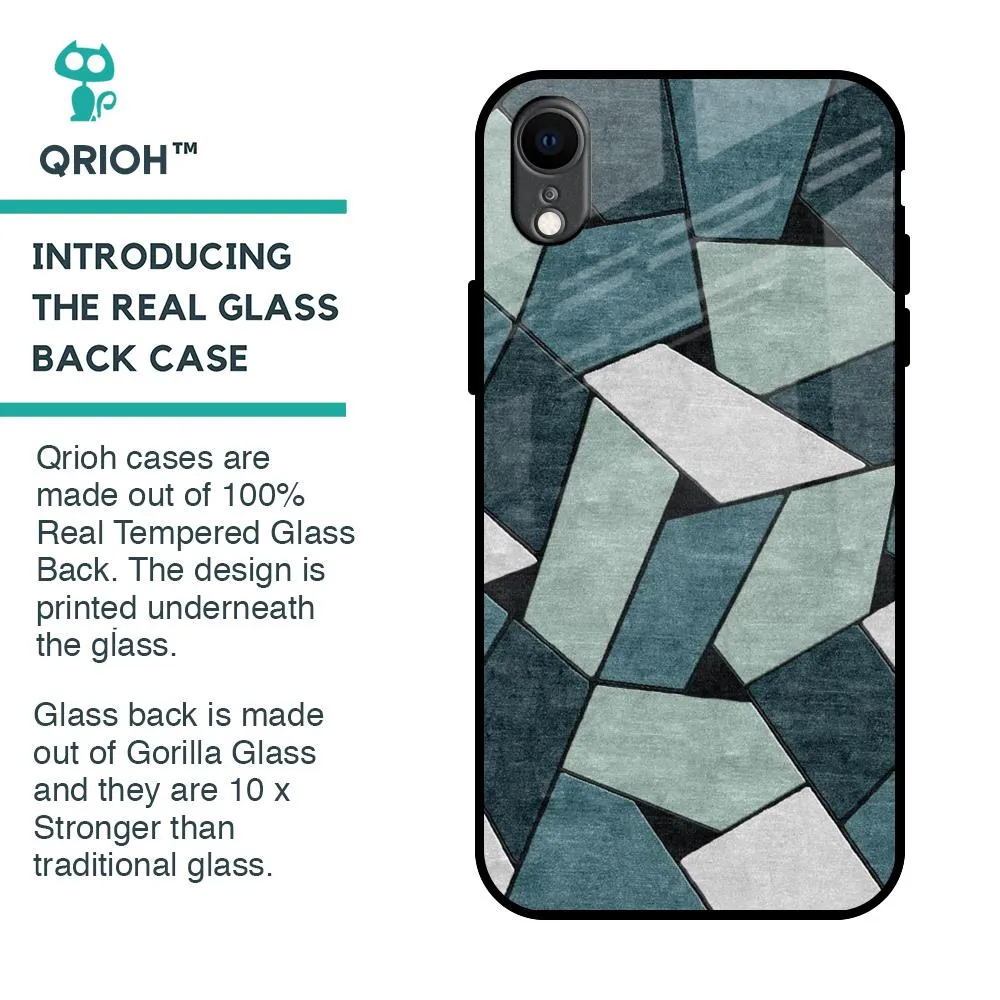 Abstact Tiles Glass Case for iPhone XR