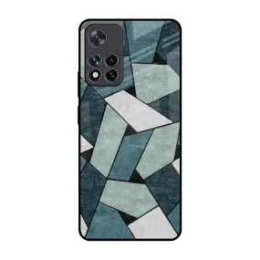 Abstact Tiles Glass Case for Mi 11i