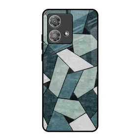 Abstact Tiles Glass Case for Motorola Edge 40 Neo
