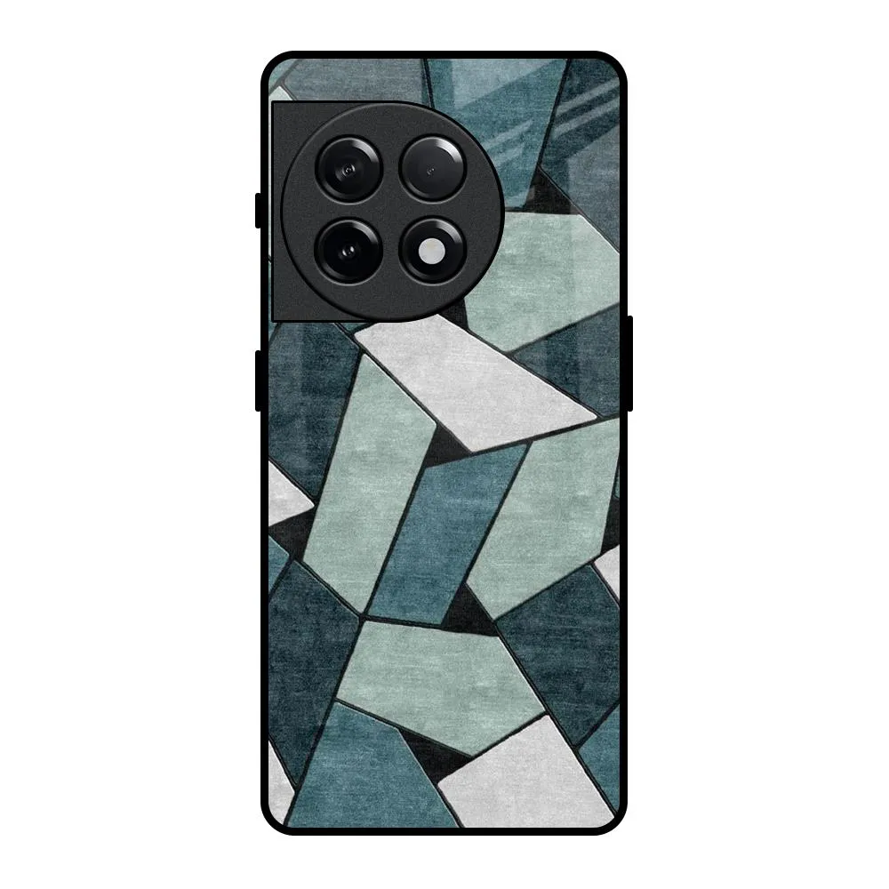 Abstact Tiles Glass Case for OnePlus 11R 5G