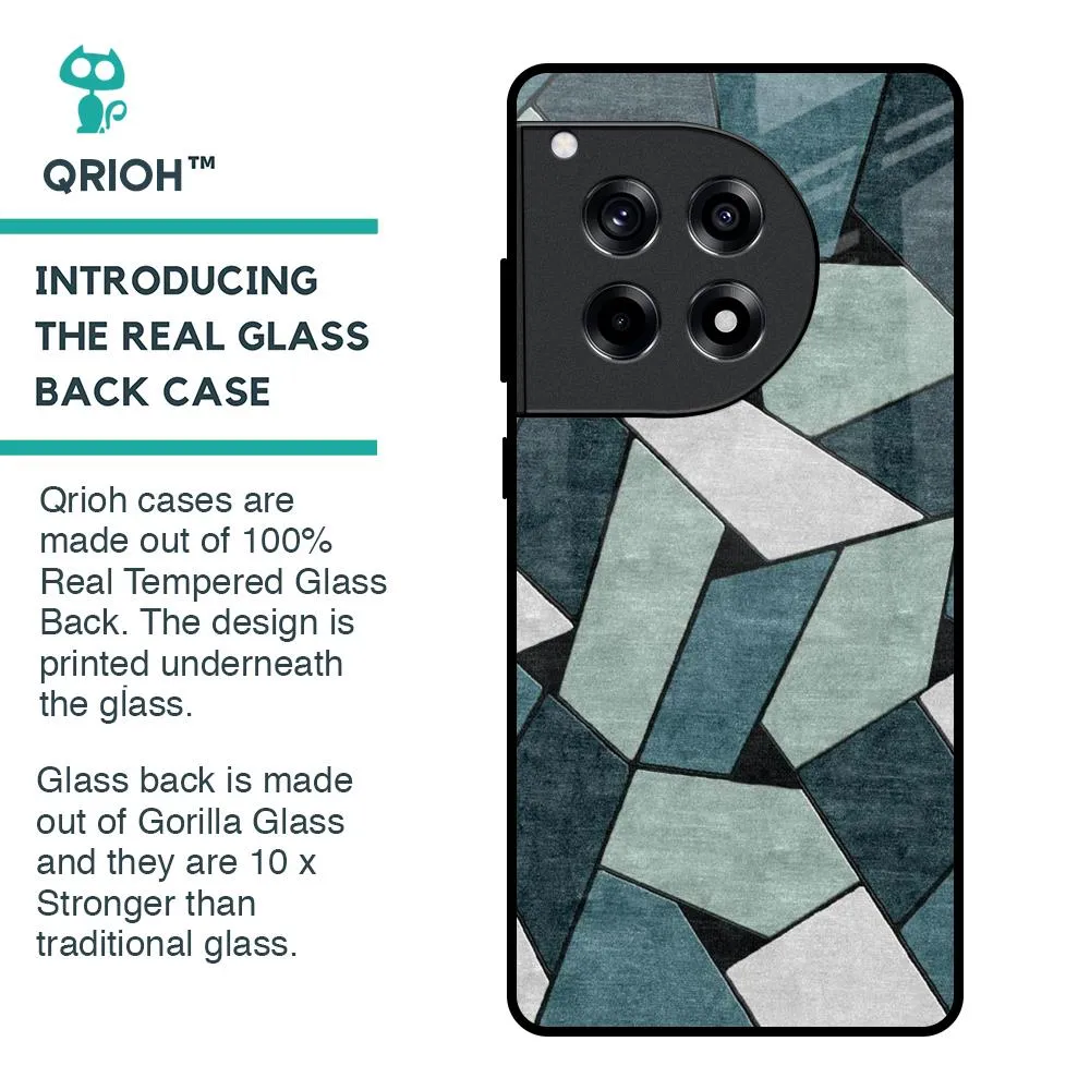 Abstact Tiles Glass Case for OnePlus 12R 5G