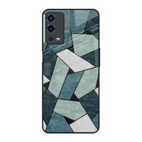 Abstact Tiles Glass Case for Oppo A55
