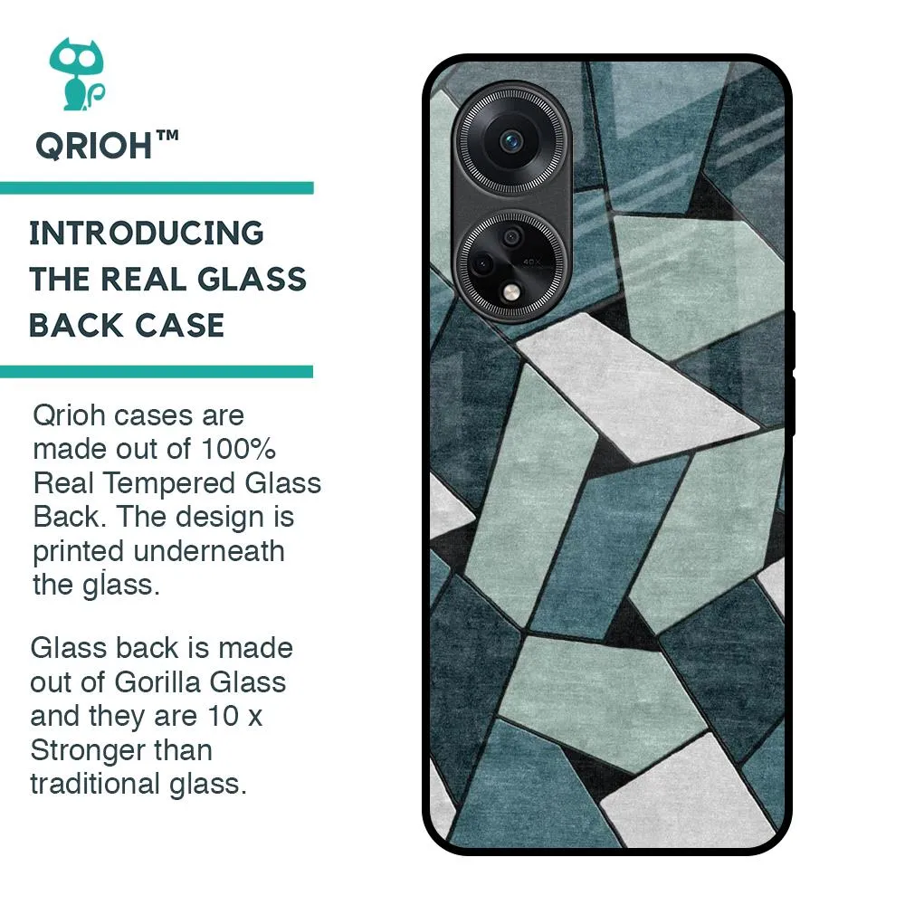 Abstact Tiles Glass Case for Oppo F23 5G