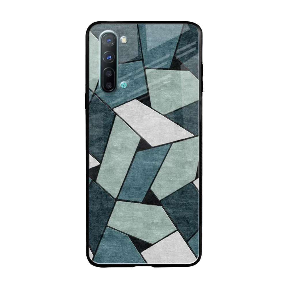 Abstact Tiles Glass Case for Oppo Reno 3