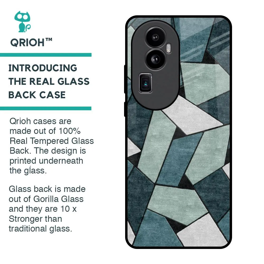 Abstact Tiles Glass Case for Oppo Reno10 Pro Plus 5G