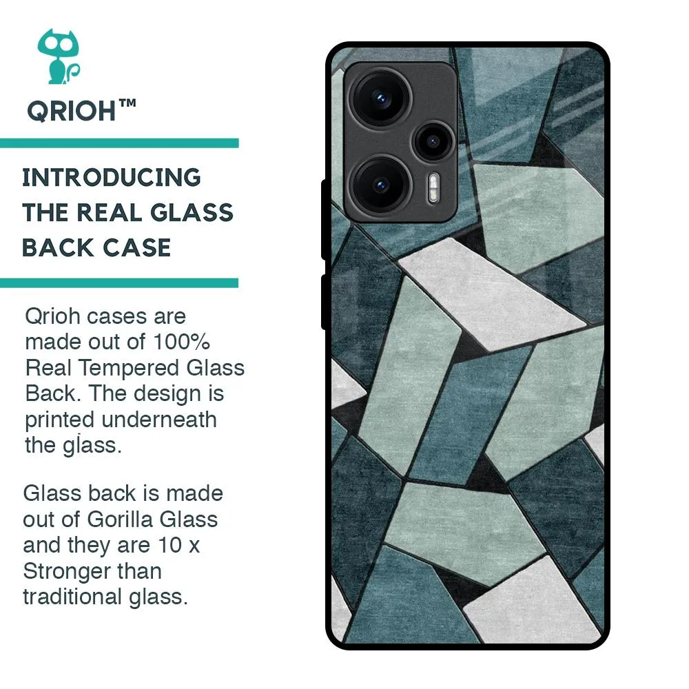 Abstact Tiles Glass Case for Poco F5 5G