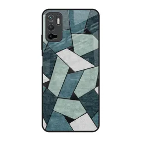 Abstact Tiles Glass Case for Poco M3 Pro