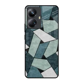Abstact Tiles Glass Case for Realme 10 Pro Plus 5G