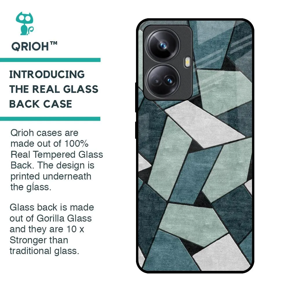 Abstact Tiles Glass Case for Realme 10 Pro Plus 5G
