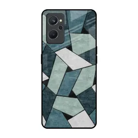 Abstact Tiles Glass Case for Realme 9i