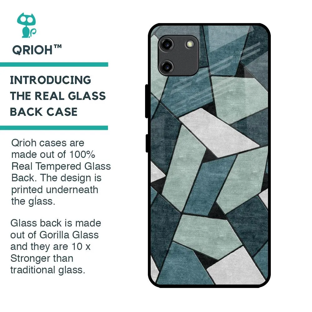 Abstact Tiles Glass Case for Realme C11