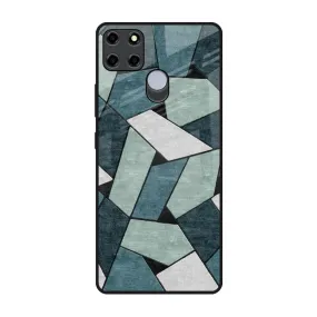 Abstact Tiles Glass Case for Realme C12