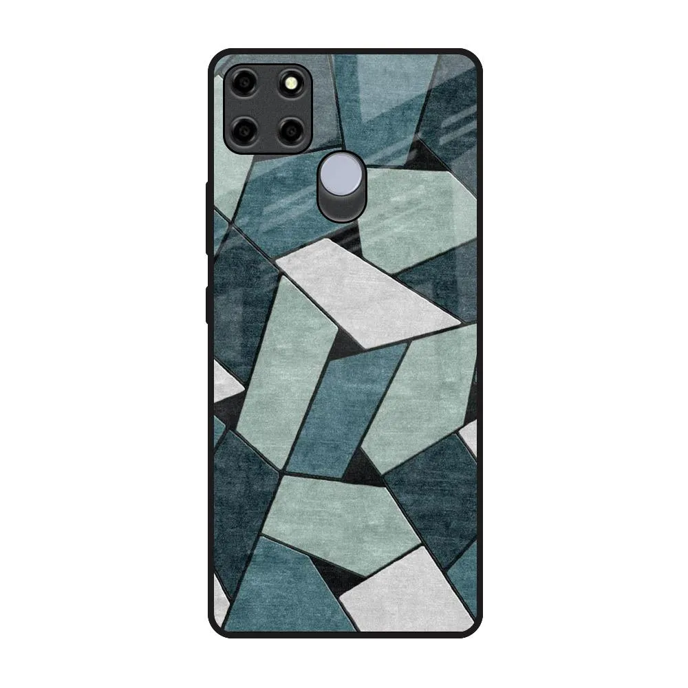 Abstact Tiles Glass Case for Realme C12