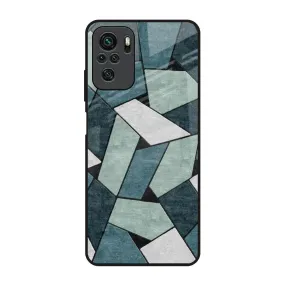 Abstact Tiles Glass Case for Redmi Note 10