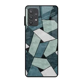 Abstact Tiles Glass Case for Samsung Galaxy A32