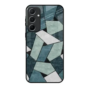 Abstact Tiles Glass Case for Samsung Galaxy A55 5G
