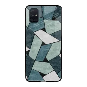 Abstact Tiles Glass Case for Samsung Galaxy A71