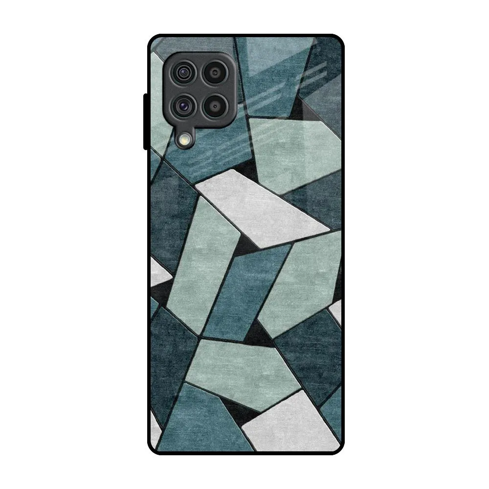 Abstact Tiles Glass Case for Samsung Galaxy F62