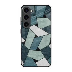 Abstact Tiles Glass Case for Samsung Galaxy S23 5G