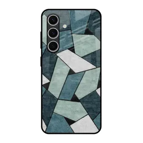 Abstact Tiles Glass Case for Samsung Galaxy S24 FE 5G