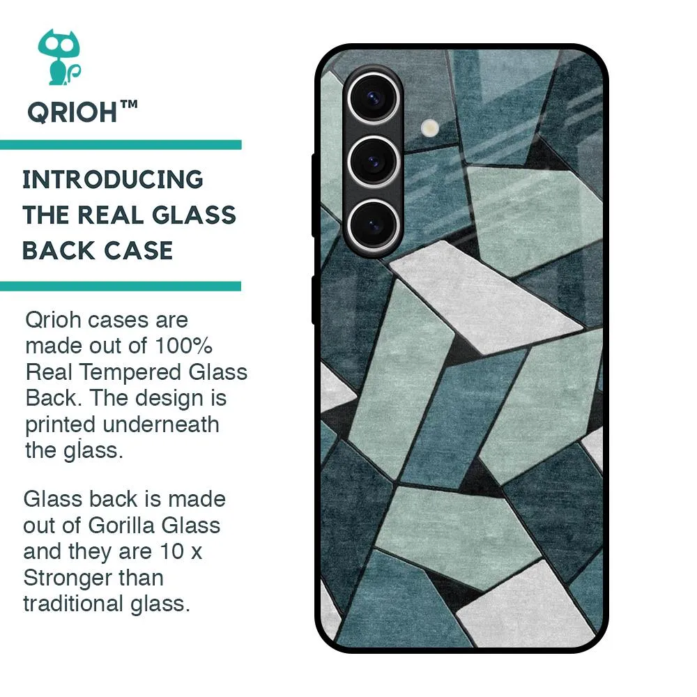 Abstact Tiles Glass Case for Samsung Galaxy S24 FE 5G