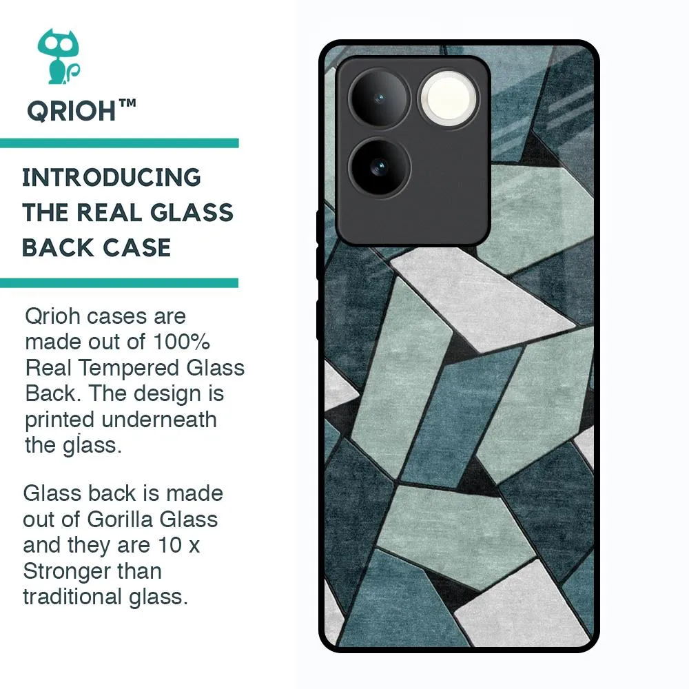 Abstact Tiles Glass Case for Vivo T2 Pro 5G