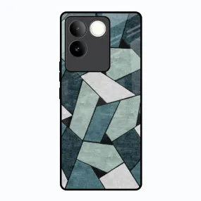 Abstact Tiles Glass Case for Vivo T2 Pro 5G