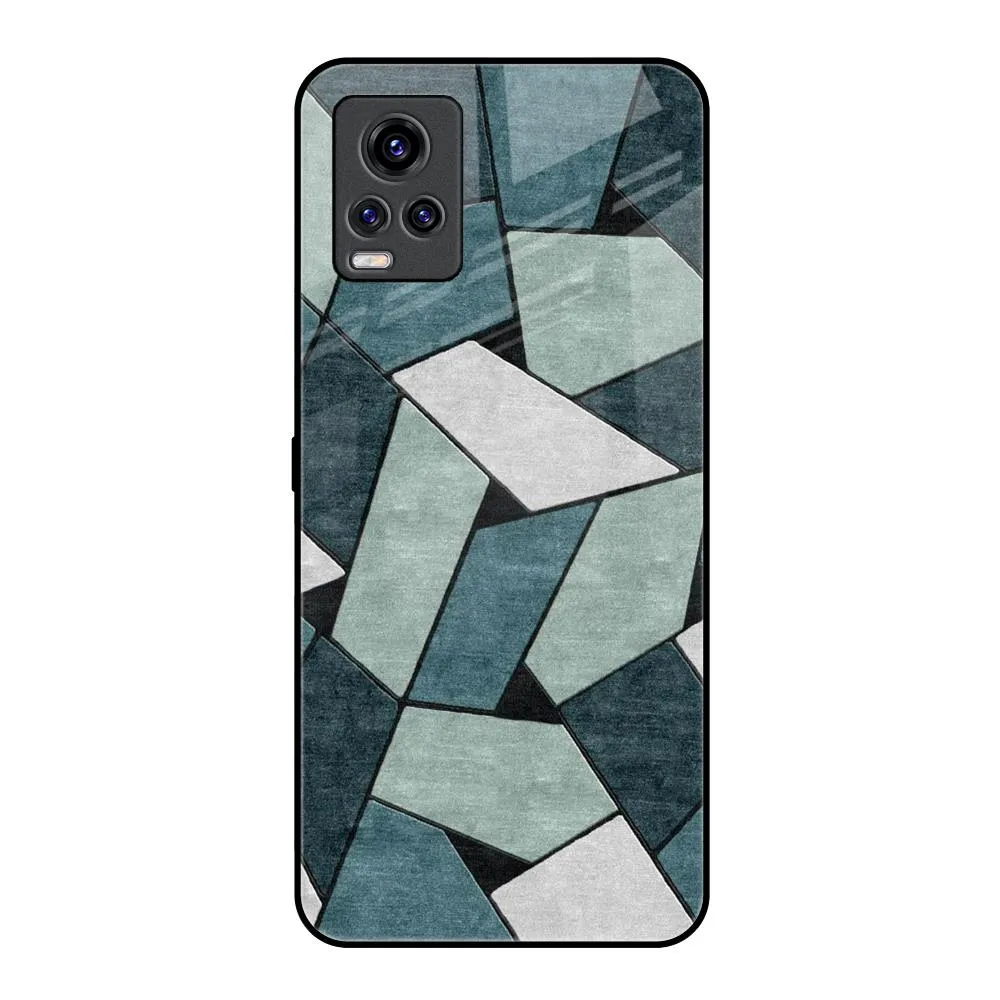 Abstact Tiles Glass Case for Vivo V20 Pro