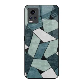 Abstact Tiles Glass Case for Vivo V20 Pro