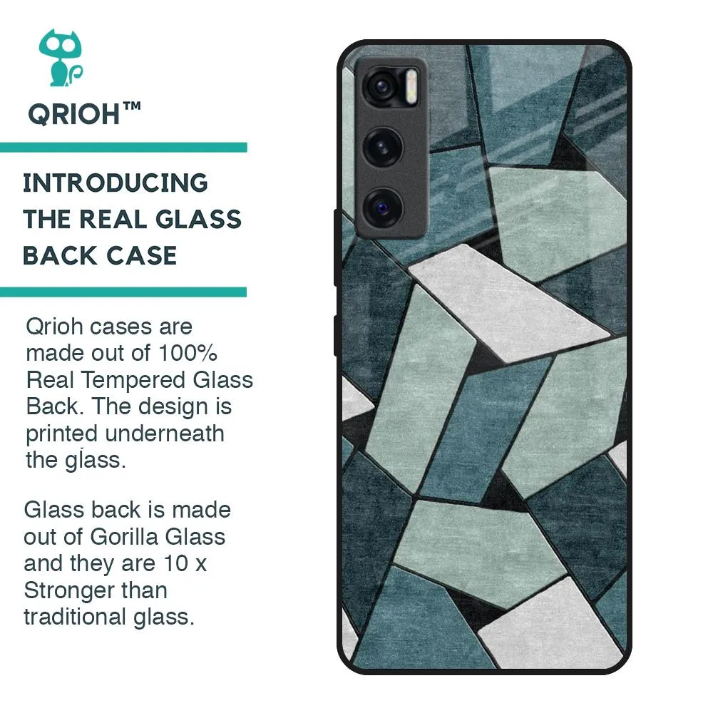 Abstact Tiles Glass Case for Vivo V20 SE