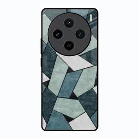 Abstact Tiles Glass Case for Vivo X100 5G