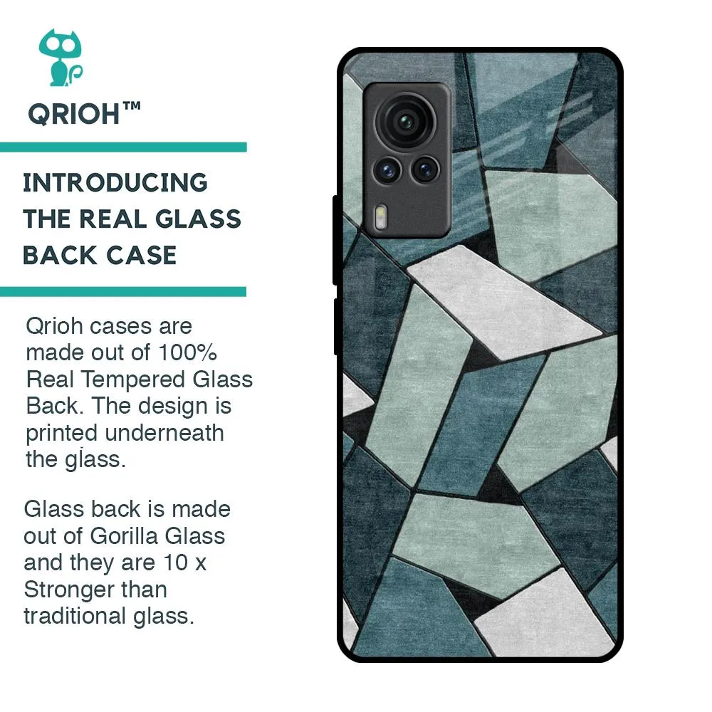 Abstact Tiles Glass Case for Vivo X60 PRO