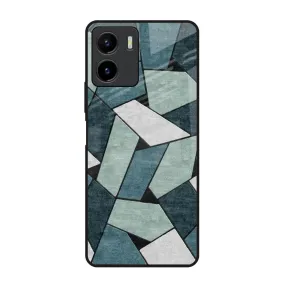 Abstact Tiles Glass Case for Vivo Y15s