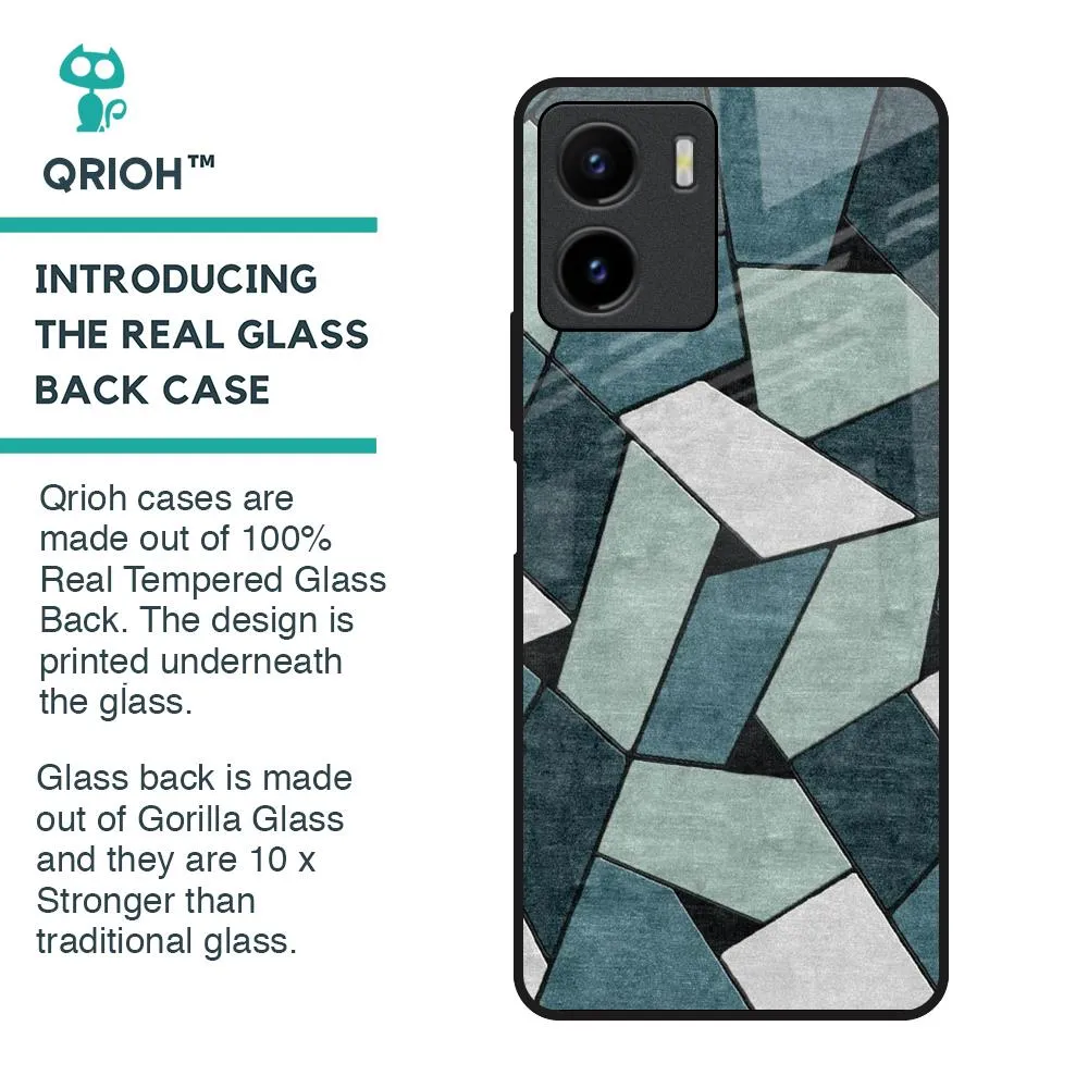 Abstact Tiles Glass Case for Vivo Y15s