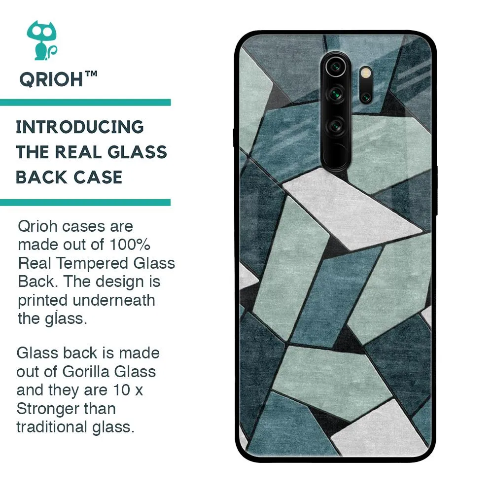 Abstact Tiles Glass Case for Xiaomi Redmi Note 8 Pro