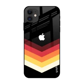 Abstract Arrow Pattern Glass Case For iPhone 12 mini